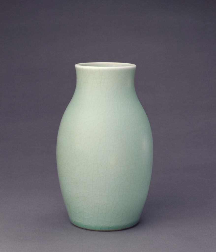 图片[1]-Apple blue glaze bottle-China Archive